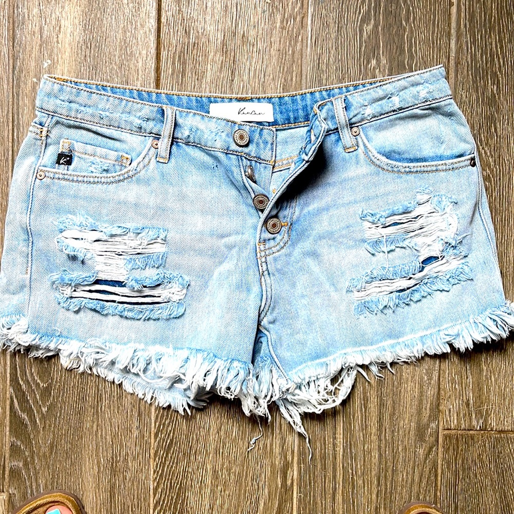 Kancan Distressed Jean Shorts